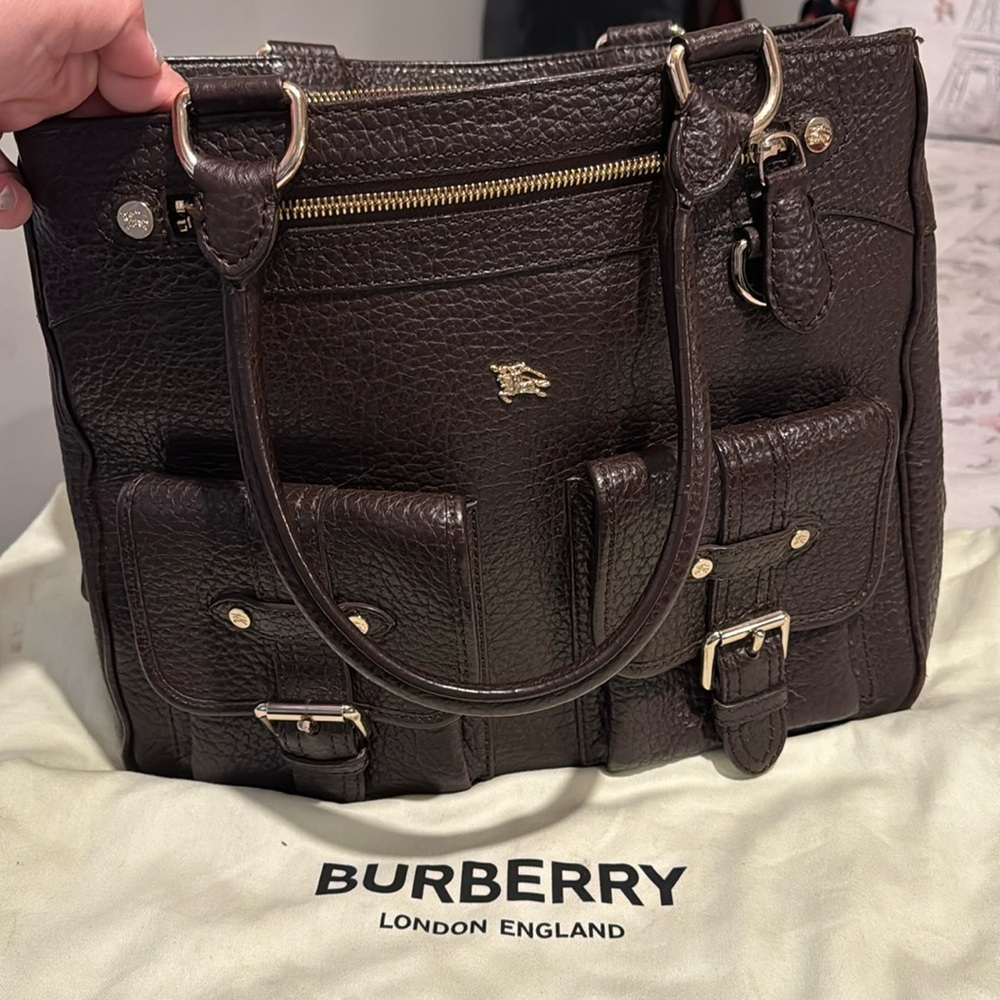 Vintage Burberry hobo bag